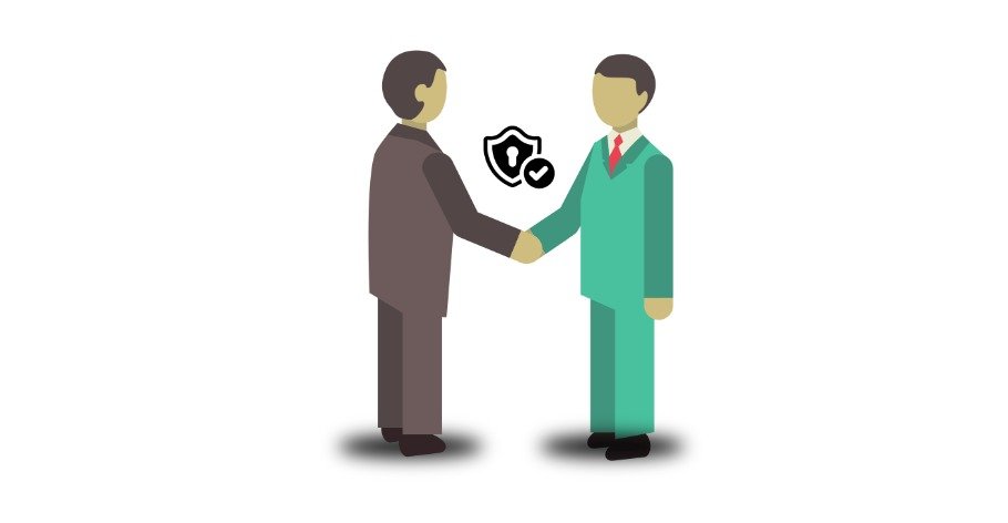 Medical scribe reviewing charts with a doctor, digital interface showing real-time updates, shield icon for compliance, and clock symbolizing time saved.